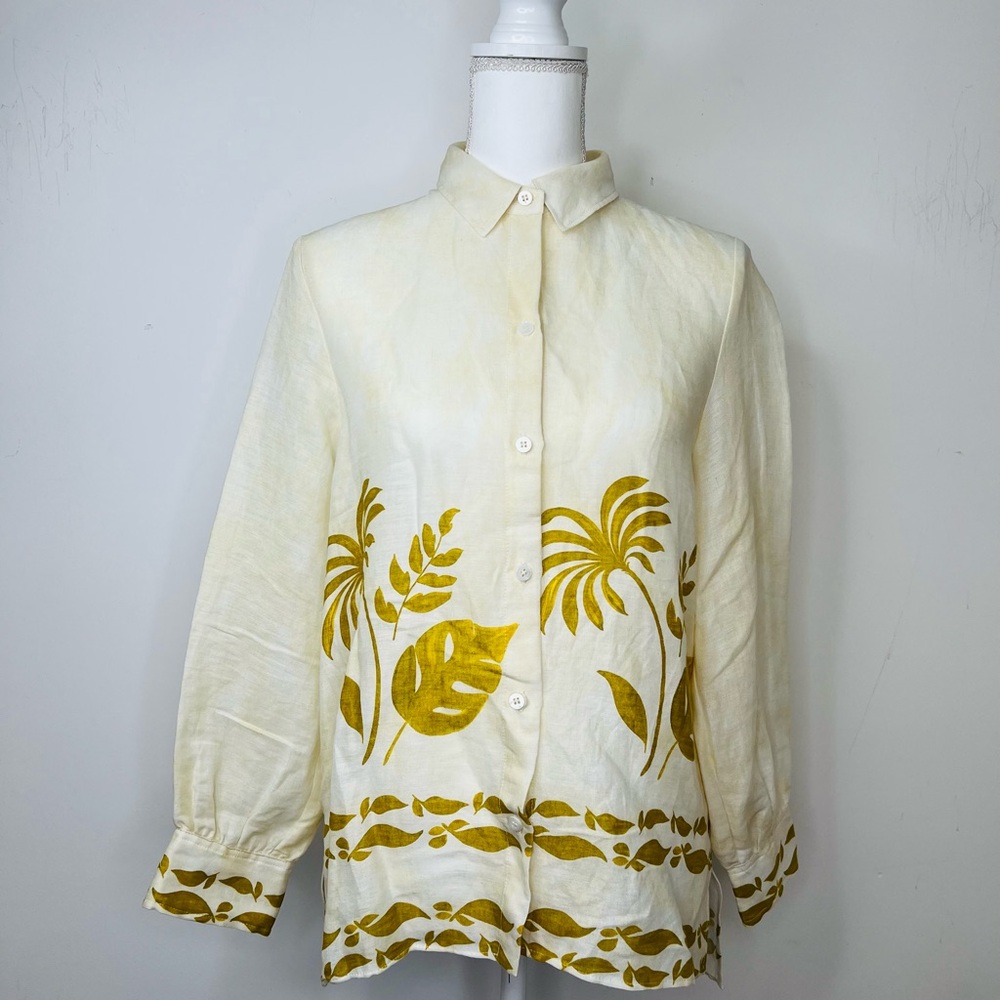 Zara Cream High-Neck Top - Picture 3 of 8